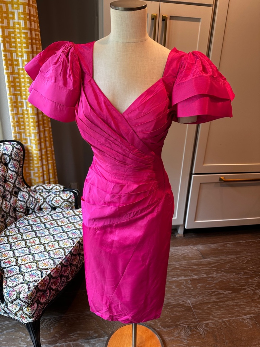 Vintage Tadashi pink dress